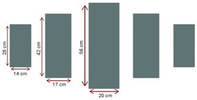 Viacdielny obraz Rosemary 92 x 56 cm