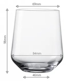 Lunasol - Poháre Tumbler 350 ml set 4 ks - Century Glas Lunasol META Glass (322170)
