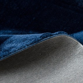 Dywany Łuszczów, Kusový koberec Visco Rabbit Dark blue 10 kruh, 160x160 (priemer) kruh, modrá, detská izba