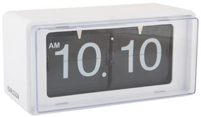 Karlsson KA6055WH – retro preklápacie hodiny, biele flip hodiny 20 cm