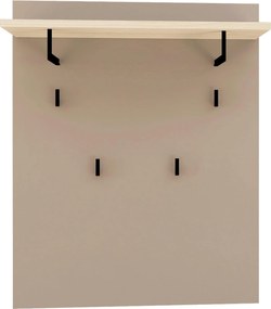 XXXLutz VEŠIAKOVÝ PANEL, taupe, farba duba, 80/100/30 cm Voleo - Vešiakové steny - 002737048904