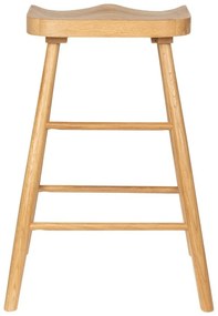 Barová stolička z dubového dreva v prírodnej farbe (výška sedadla 65,5 cm) Vander – White Label