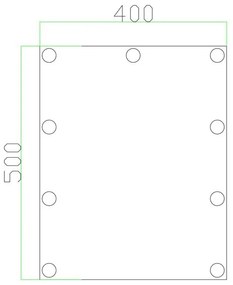 LED Zrkadlo s osvetlením 9xLED/1W/230V 3000/4000/6000K 50x40 cm IP44