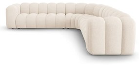 Krémová ženilková modulárna rohová pohovka Lupine – Micadoni