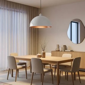 BRILAGI - LED luster na lanku METALO 1xE27/40W/230V pr. 40 cm biela/medená