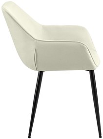 Jedálenská stolička Luena látka - krémová