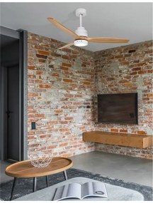 Stropný ventilátor Nature 132 biele s diaľkovým ovládaním