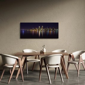 Obraz nočného mesta (120x50 cm)