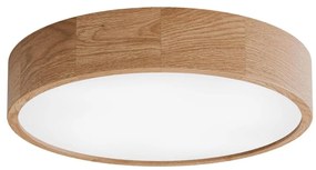 Kúpeľňové stropné svietidlo s čidlom CLEO 4xE27/24W/230V priemer 47,5 cm IP54 dub