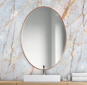 Zrkadlo Scandi Slim Owal Copper Rozmer: 50 x 75 cm