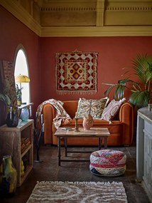 Bloomingville Bavlnený prehoz Chola Brown 130 × 150 cm