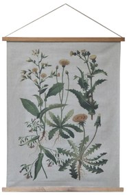 Chic Antique Plagát s drevenou lištou Floral Print 97x76cm