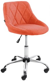 Pracovná stolička Lazio - látka - Oranžová