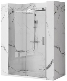 Rea Nixon, posuvné sprchové dvere 120x190 cm, pravé, 8mm číre sklo, chrómový profil, REA-K5003