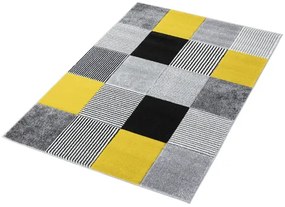 Koberce Breno Kusový koberec ALORA A1039 Yellow, sivá, viacfarebná,80 x 150 cm