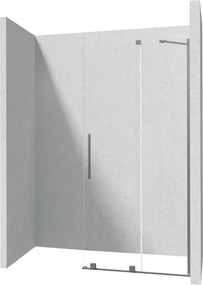Deante Sprchová zastena Walk-in Prizma, posuvná - KTJ D39R 90 cm, titán - bez vaničky