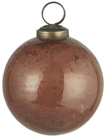 IB LAURSEN Vianočná ozdoba Pebbled Glass Faded Rose 8cm