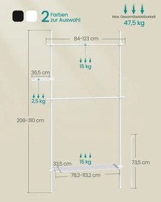 Vešiakový stojan HSR136W01
