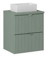 COMAD UN-GAJA35-SW 78570A(35) - Umývadlo na dosku GAJA 35x22 cm lesklá biela