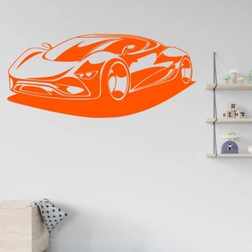 Veselá Stena Samolepka Auto budúcnosti Farba: oranžová, Veľkosť: 100 x 45 cm