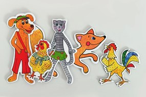 MARIONETINO – Zvieratká a líška – bábky 5 ks