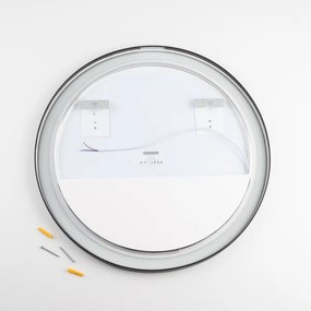Brilagi - LED kúpeľňové zrkadlo ASTI LED/19W/230V 60 cm čierna IP44 CRI 90 stmievateľné + CCT