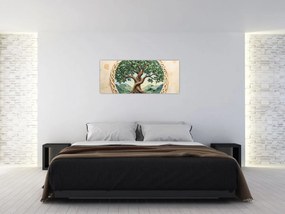 Obraz – Prepletený strom života (120x50 cm)