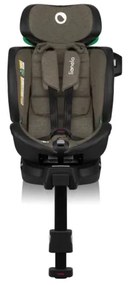 Lionelo - Autosedačka so základňou otočná HARMONY i-Size 40-150 cm čierna/olivová