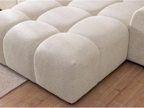 Béžová rohová pohovka (pravý roh/s leňoškou) Albane – Ropez