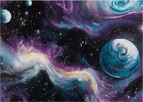 Obraz - Maľovaný vesmír (70x50 cm)