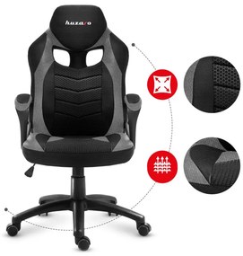 Herná stolička Force - 2.5 sivá mesh