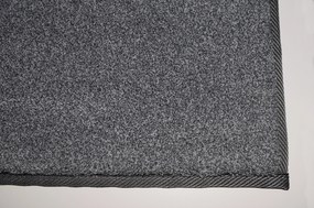 Lano, Kusový koberec Supersoft s bordurou 850 tm. šedý, 60x100, šedá, spálňa