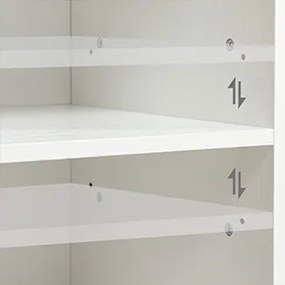 Predsieňový vešiak s botníkom a sedadlom Vasagle Jungo 104 cm biely/sivý