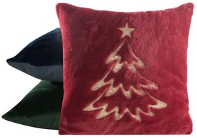 CHLPATÁ VIANOČNÁ DEKORAČNÁ OBLIEČKA NA VANKÚŠ SNOW1 45X45 CM VZOROVANÁ