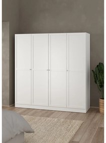 Biela šatníková skriňa 195,5x200 cm Billund – Tvilum