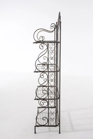 Kovová polica regál Anja - Bronzová