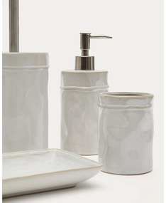 Krémová keramická WC kefa Savel – Kave Home