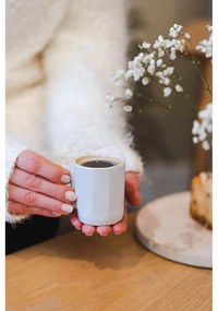 Biele hrnčeky na espresso z kameniny v súprave 2 ks 80 ml Fuori – Vialli Design