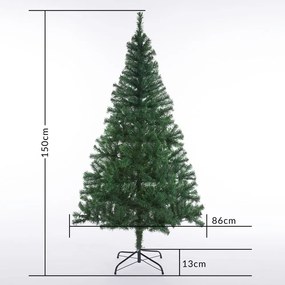 InternetovaZahrada Umelý vianočný stromček 150 cm + svetelná reťaz