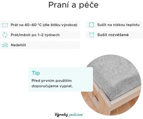 Froté plachta do detskej postieľky žltá 70x140 cm