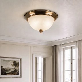 Brilagi - Stropné svietidlo FRESCO 2xE27/40W/230V pr. 28 cm mosadz