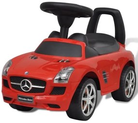Červené Mercedes Benz detské autíčko na nožný pohon-