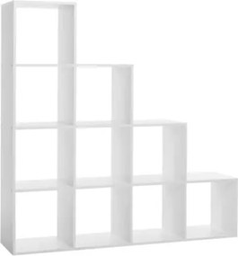 Regál s 10 priehradkami Udine, biely%