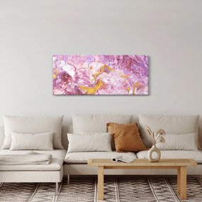 Obraz - Ružová abstrakcia (120x50 cm)