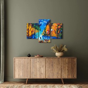 Obraz - Milenci, Pointilizmus (90x60 cm)
