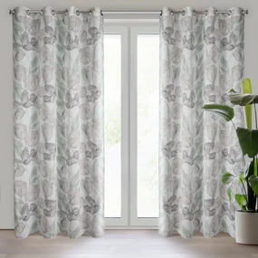ZÁVES NA KRÚŽKOCH MILLIE 140X250 CM KVETY