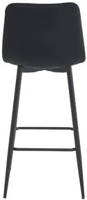 Zamatová barová stolička Florence čierna