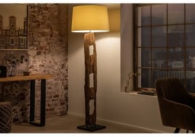 Stojaca lampa 41046 Barracuda 177cm Bežová Drevo Acacia  - Komfort-nábytok