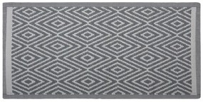 Vonkajší koberec 90 x 150 cm sivý SIKAR Beliani