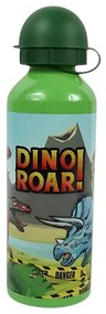 Detská kovová fľaša DINO ROAR 500 ml zelená